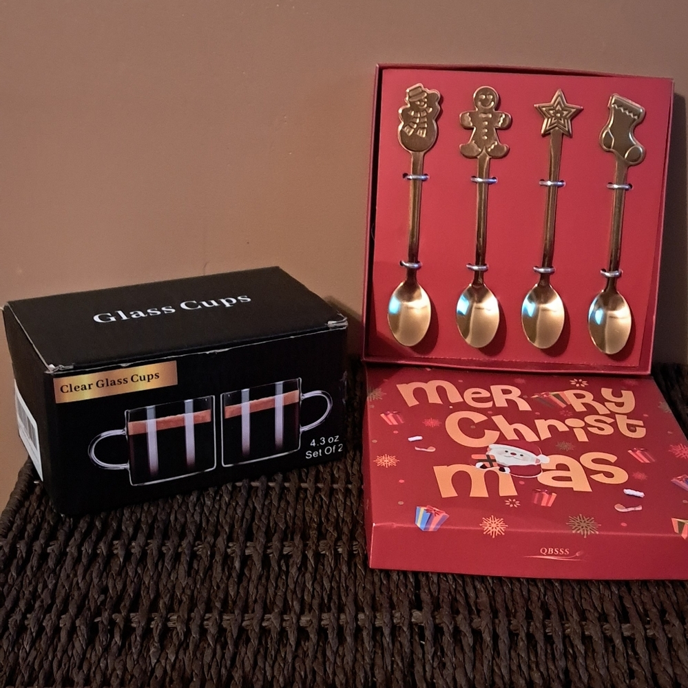 NEW Christmas expresso spoons and expressp cup bundle 🎄☕️